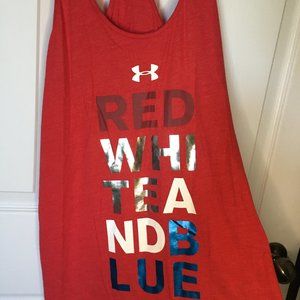 Under Armour Red White and Blue Tank Top